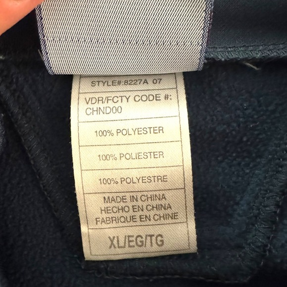 Chicago Bears NFL Vintage Quarter Zip Mens XL Reebok Pullover Authentic Sideline - Picture 8 of 9